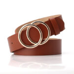 Ladies' double buckle belt