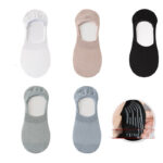 7-pack of pure cotton invisible Female Boat Socks