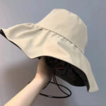 Women's Sunscreen Hat with wide brim and flat top