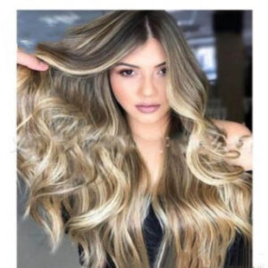 Hair Extension | grey and gold hair hood