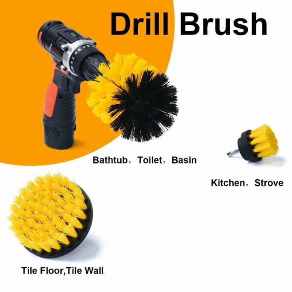 scrub brush | drill scrub brush | scrub brush for drill | scrub brush with handle