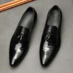 Premium black formal men's shoes