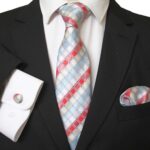 Turkish Woven Silk Necktie Set with cufflinks and pocket square