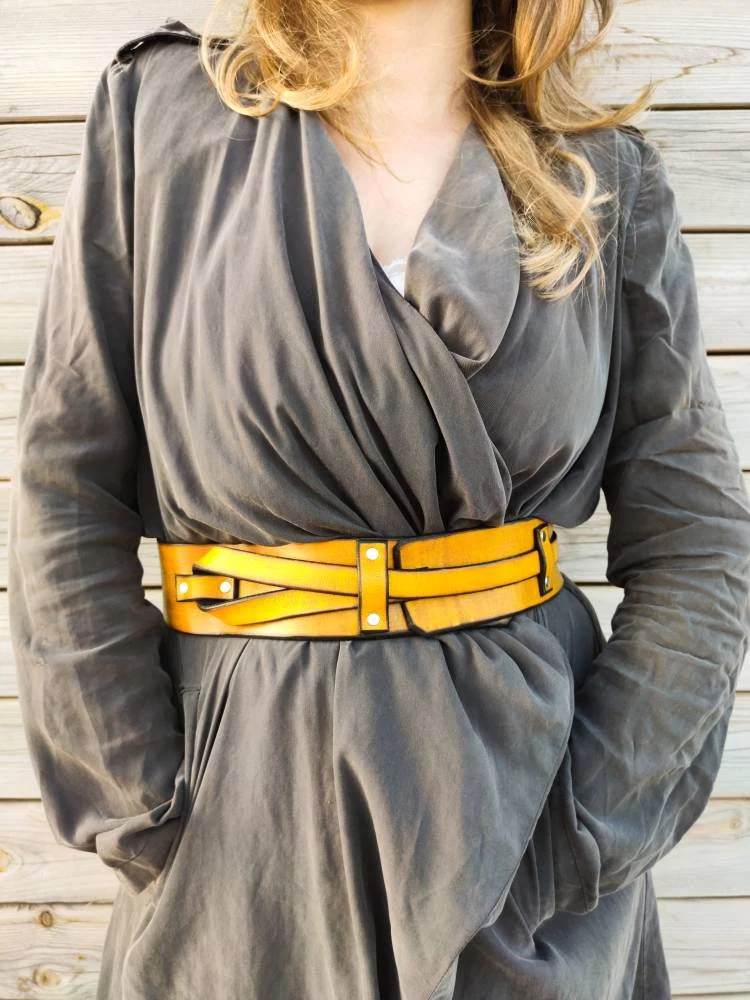 what popular leather belts for women