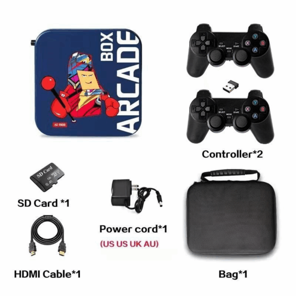 Arcade Box 4K HD Retro Game Console – 64GB, 33,000 Built-in Games, S905 Chip, HDMI Output, Dual Controllers - Image 7