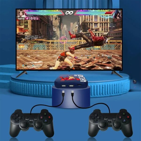 Arcade Box 4K HD Retro Game Console – 64GB, 33,000 Built-in Games, S905 Chip, HDMI Output, Dual Controllers - Image 4