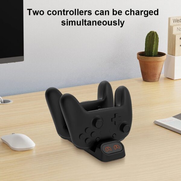 Dual Type-C Charging Dock for Switch Pro, PS5, Xbox Series X/S Controllers – Fast Charging Station with LED Indicators - Image 4