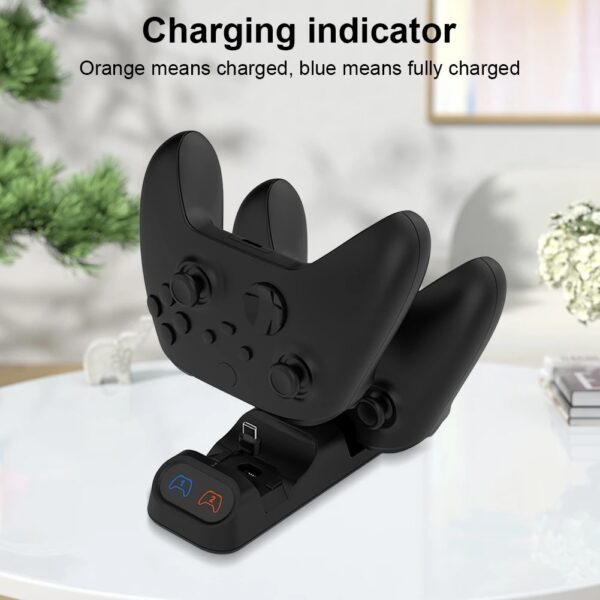 Dual Type-C Charging Dock for Switch Pro, PS5, Xbox Series X/S Controllers – Fast Charging Station with LED Indicators - Image 2