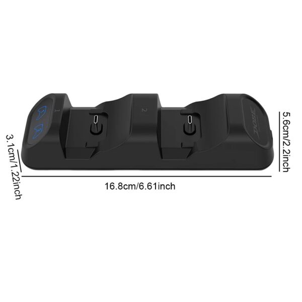 Dual Type-C Charging Dock for Switch Pro, PS5, Xbox Series X/S Controllers – Fast Charging Station with LED Indicators - Image 3