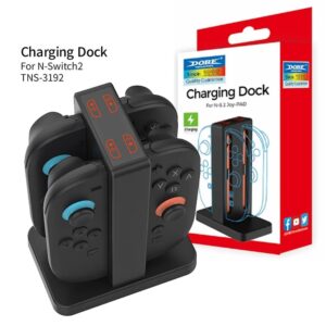 4-in-1 Magnetic Charging Dock for Nintendo Switch 2 Joy-Con – Fast Charge Station with LED Indicator & Beep Reminder
