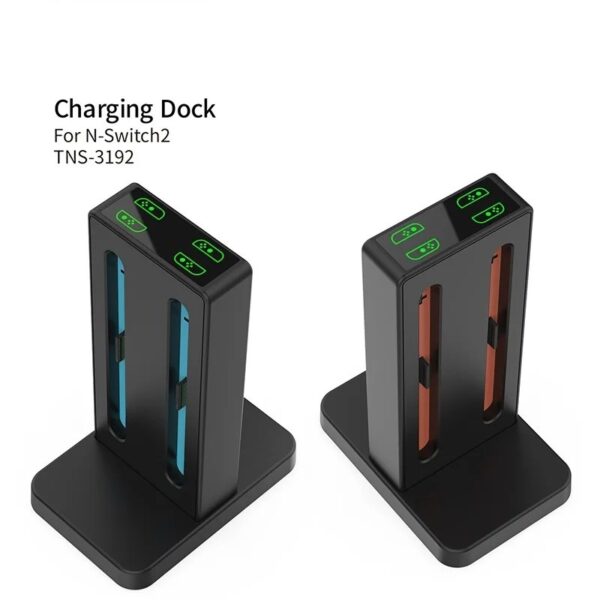 4-in-1 Magnetic Charging Dock for Nintendo Switch 2 Joy-Con – Fast Charge Station with LED Indicator & Beep Reminder - Image 5