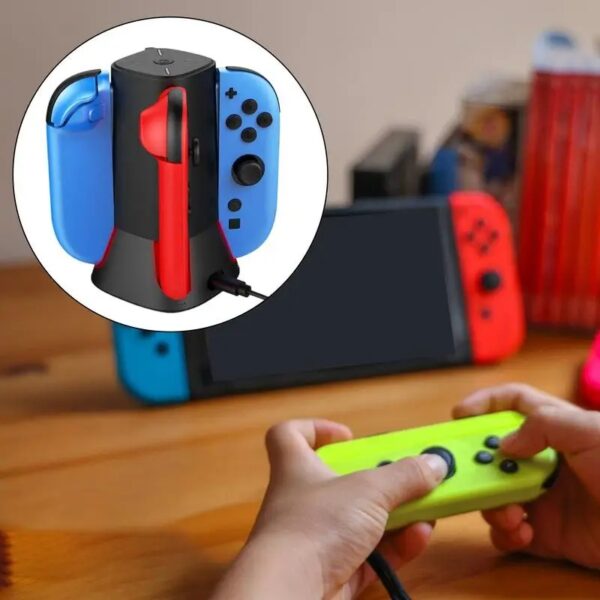 Fast Charging Dock Station for Nintendo Switch 2 Game Controllers – Portable Charger Stand with LED Lighting - Image 4
