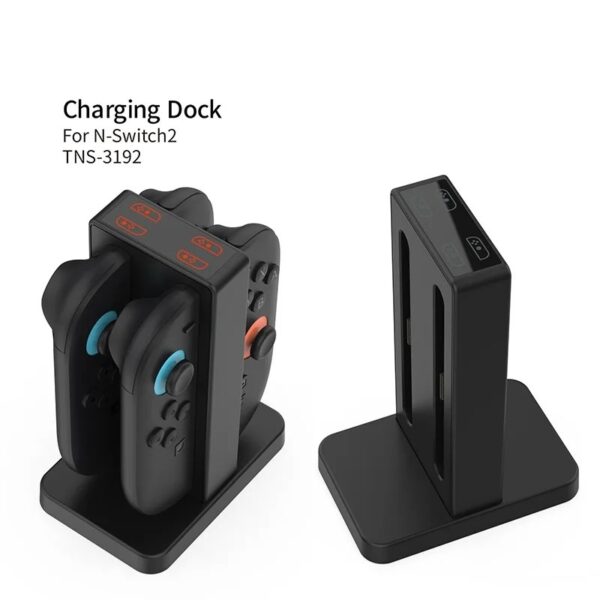 4-in-1 Magnetic Charging Dock for Nintendo Switch 2 Joy-Con – Fast Charge Station with LED Indicator & Beep Reminder - Image 4
