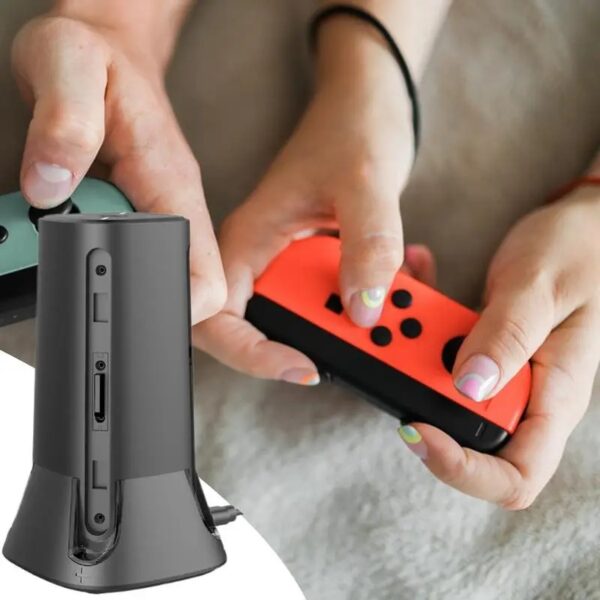 Fast Charging Dock Station for Nintendo Switch 2 Game Controllers – Portable Charger Stand with LED Lighting - Image 3