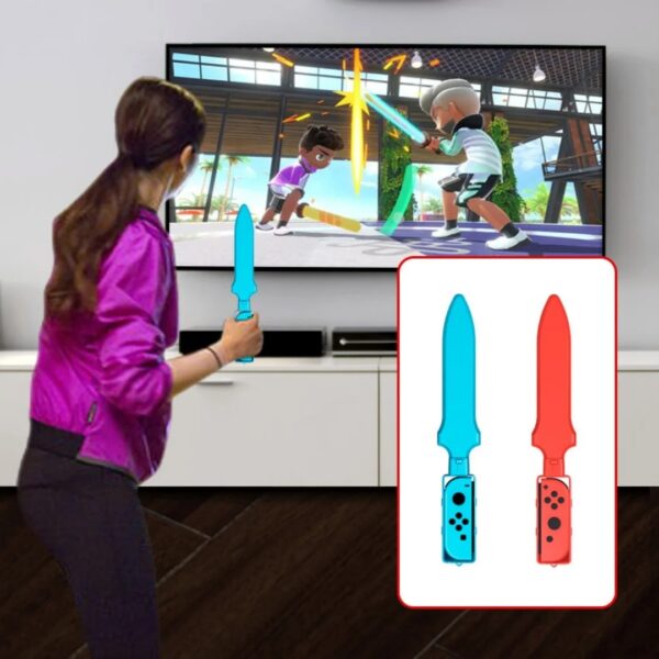 10-in-1 Sports Game Accessories Bundle for Nintendo Switch – Motion Sensing Kit for Tennis, Golf, Swordplay & More - Image 3