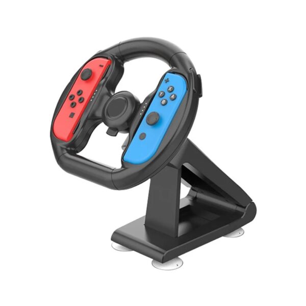 Real Experience Steering Wheel for Nintendo Switch Joy-Con – Multi-Axis Racing Controller Handle Stand - Image 2