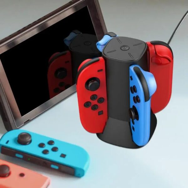 Fast Charging Dock Station for Nintendo Switch 2 Game Controllers – Portable Charger Stand with LED Lighting - Image 2