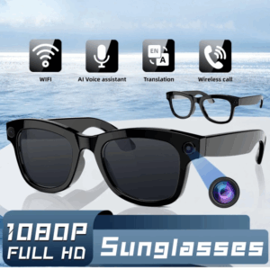AI Translation Smart Glasses with 1080P Camera, WiFi & Connection with ChatGPT