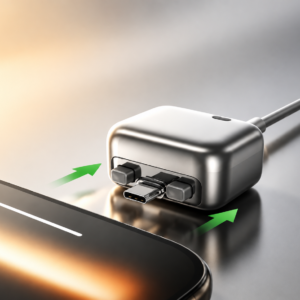 140W Fast Charging Adapter with Auto Shut-Off | Smart Charger for iPhone, Laptop & Tablet | Overnight Battery Protection